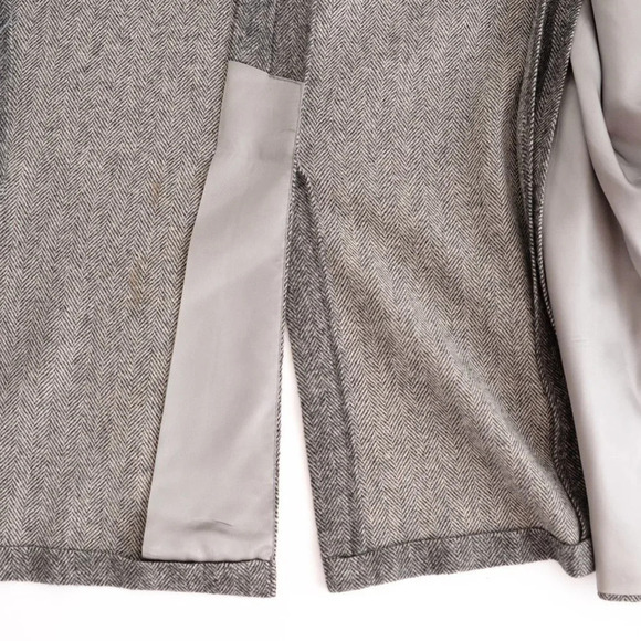 Vintage '90s Jacobson's Grey Tweed Double Button 100% Camel Hair Blazer 42R - Picture 5 of 16